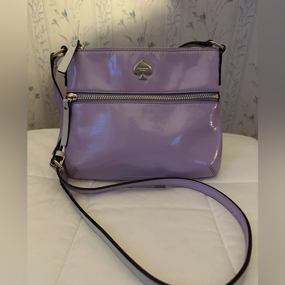 Kate Spade Patent Purple Crossbody w/Storybook Lining